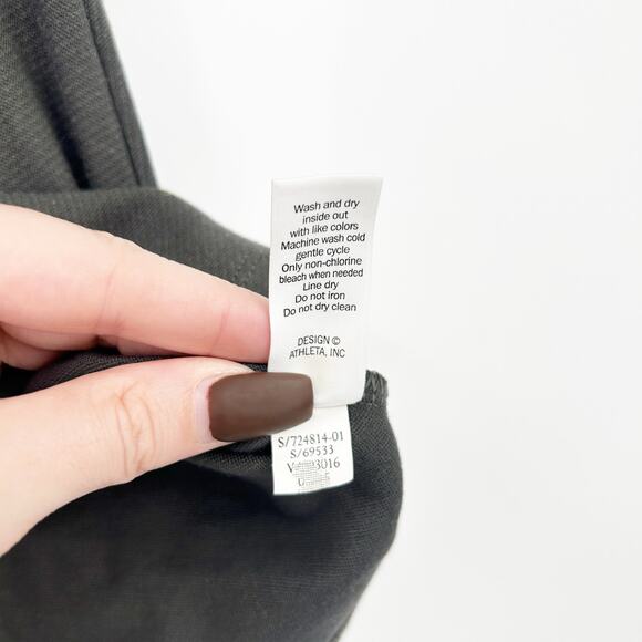 Athleta Womens Athleisure Tenniscore Ponte Twill Flare Mini Skirt Size 4 Olive - Picture 5 of 9